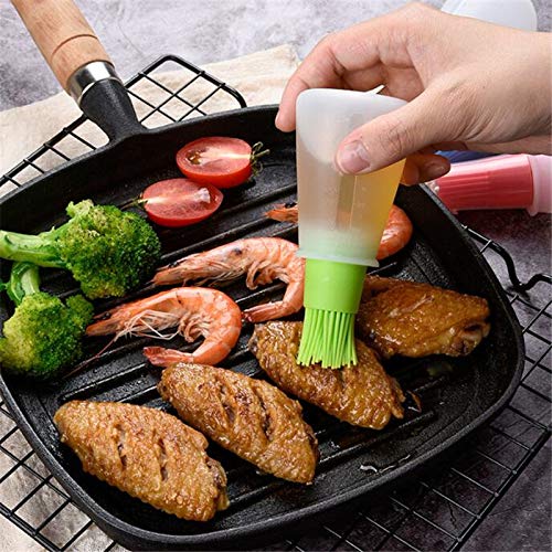 New Portable Oil Bottle Barbecue Brush Silicone Kitchen bbq Cooking Tools